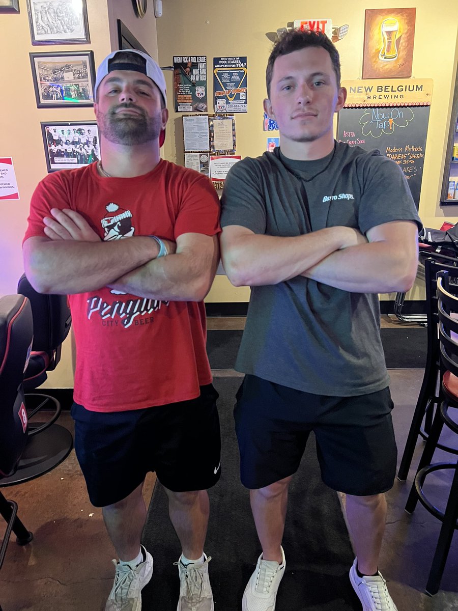 AATVbocce's tweet photo. AATV gets 2 wins tonight Marco and Cam are our co-MVPs tonight! No bye week next week we will be back on Monday! Stay tuned for some of tonight’s highlights https://t.co/fRYGKe5UZt