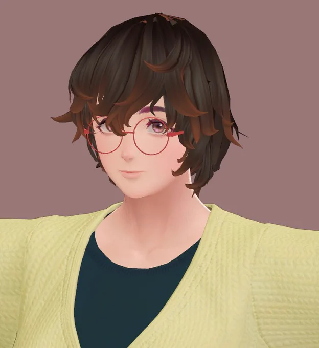 制作中の髪の毛取り敢えず美芳さんにつけてみた。これはイケる!