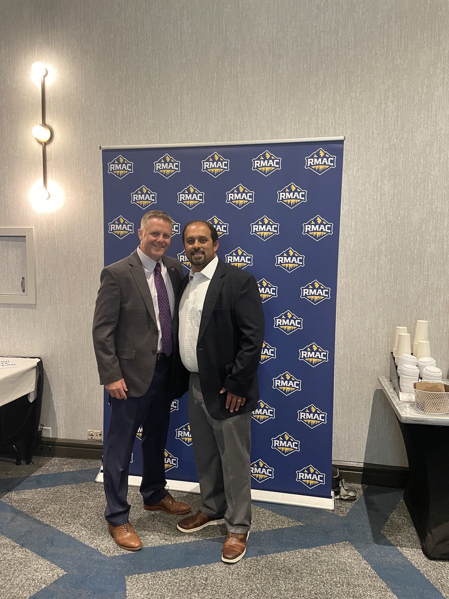 Congrats Coach Bains! Recognized tonight at the RMAC Hall of Fame Banquet as the 2023 RMAC Football Coach of the Year! Well deserved honor to Coach Bains and his entire coaching staff. Go Mountaineers!