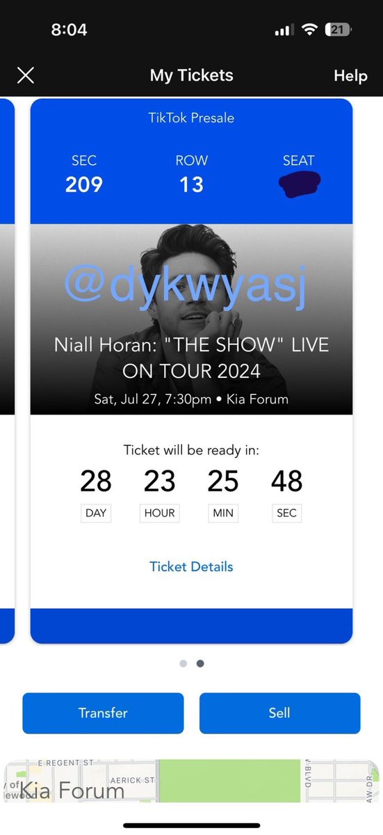 httpsmhal's tweet photo. 2 TIX for Niall Horan “THE SHOW” LIVE ON TOUR 2024 
July 27, 2024 in Inglewood, CA @ The Kia Forum
Selling because i have tickets for both nights and would prefer to go on the 28th
2 Tickets Section 209 Row 13 
1 Ticket $130 Both for $250 or best offer https://t.co/61nDc2gBPP