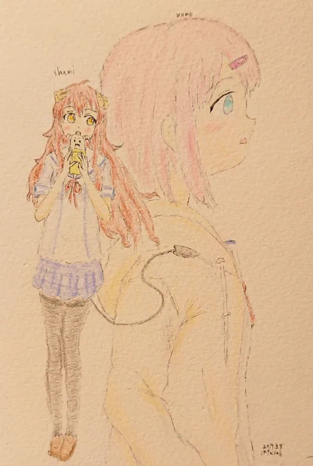 過去絵だけど、まちカドまぞく周年おめでとうございます!アニメから入ったけどシャミ子の可愛さに撃ち抜かれた勢... 