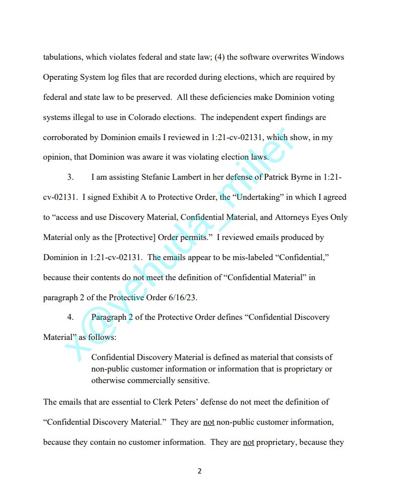 BehizyTweets's tweet image. BREAKING: A well-known Colorado lawyer has issued a declaration to a judge under the penalty of perjury saying Dominion voting machines can connect to the internet during elections, CAN'T be audited, and votes can be switched easily by bad actors

Dominion is currently fighting