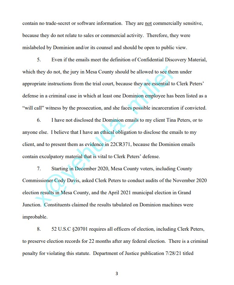 BehizyTweets's tweet image. BREAKING: A well-known Colorado lawyer has issued a declaration to a judge under the penalty of perjury saying Dominion voting machines can connect to the internet during elections, CAN'T be audited, and votes can be switched easily by bad actors

Dominion is currently fighting
