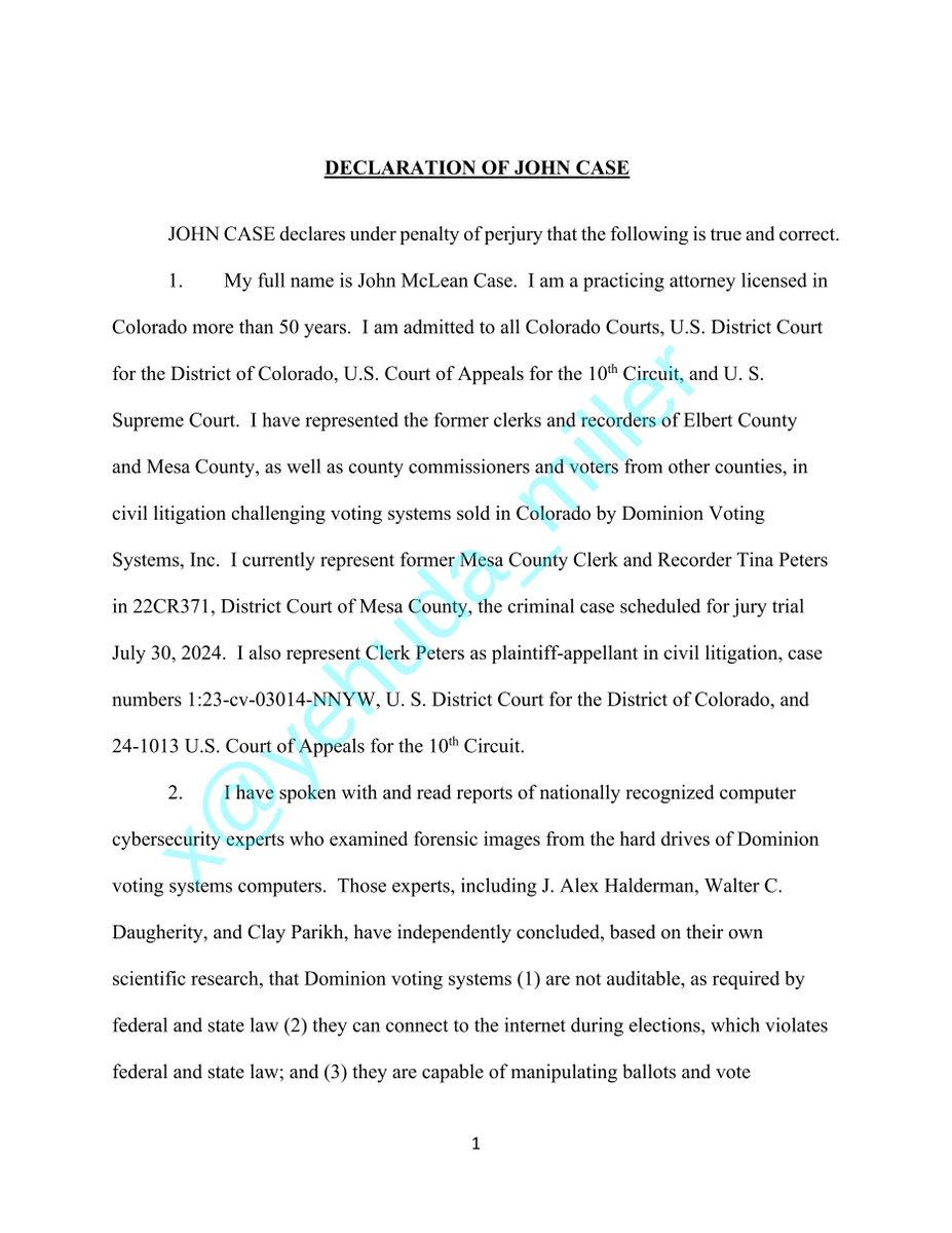 BehizyTweets's tweet image. BREAKING: A well-known Colorado lawyer has issued a declaration to a judge under the penalty of perjury saying Dominion voting machines can connect to the internet during elections, CAN'T be audited, and votes can be switched easily by bad actors

Dominion is currently fighting