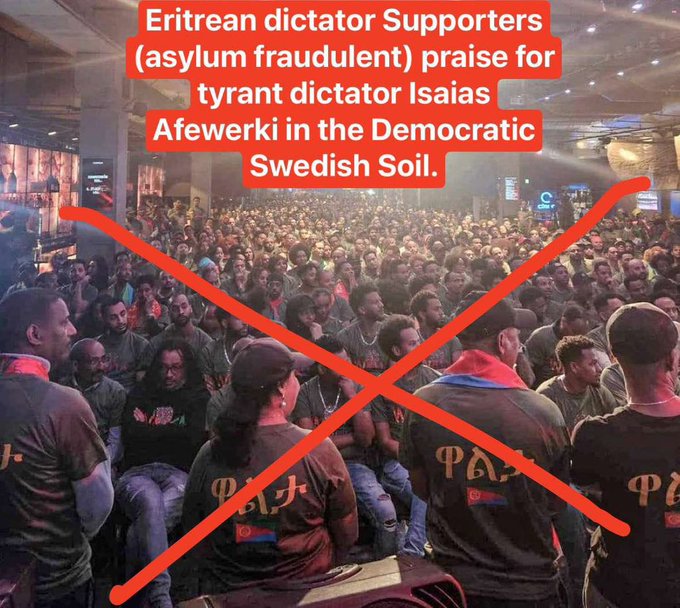 Ygebre1's tweet photo. #Sweden, it is disappointing to see you supporting the #Eritrea|n dictators and their regime on your democratic soil by hosting the #PFDJFestival of propaganda. This event does not represent of our culture and instead it serves to fund and recruit for the oppressive regime, spreading propaganda rhetoric among our people. Please reconsider your stance on this matter. #BlueRevolution #FreeDawitIsaac
#NoMorePFDJPropaganda #NoMorePFDJTerror
@polisen_sthlm @Polisen_Sverige @Justitiedep @BuschEbba @JohanPehrson @magdandersson @Utrikesdep @saposverige @SweMFA @SwedishPM @MuharremDemirok @anderslindberg @hrw @UN @socialdemokrat @Sverigesriksdag @sdriks @moderaterna @kdriks @socialdemokrat @liberalerna @Centerpartiet @vansterpartiet @Stockholmsstad @EU_Commission @eu_eeas @nytimes @dagensnyheter @SvDDebatt @Aftonbladet @ExpressenLedare @jimmieakesson @jsjostedt @BuschEbba @Fjellner @jrgen_ole