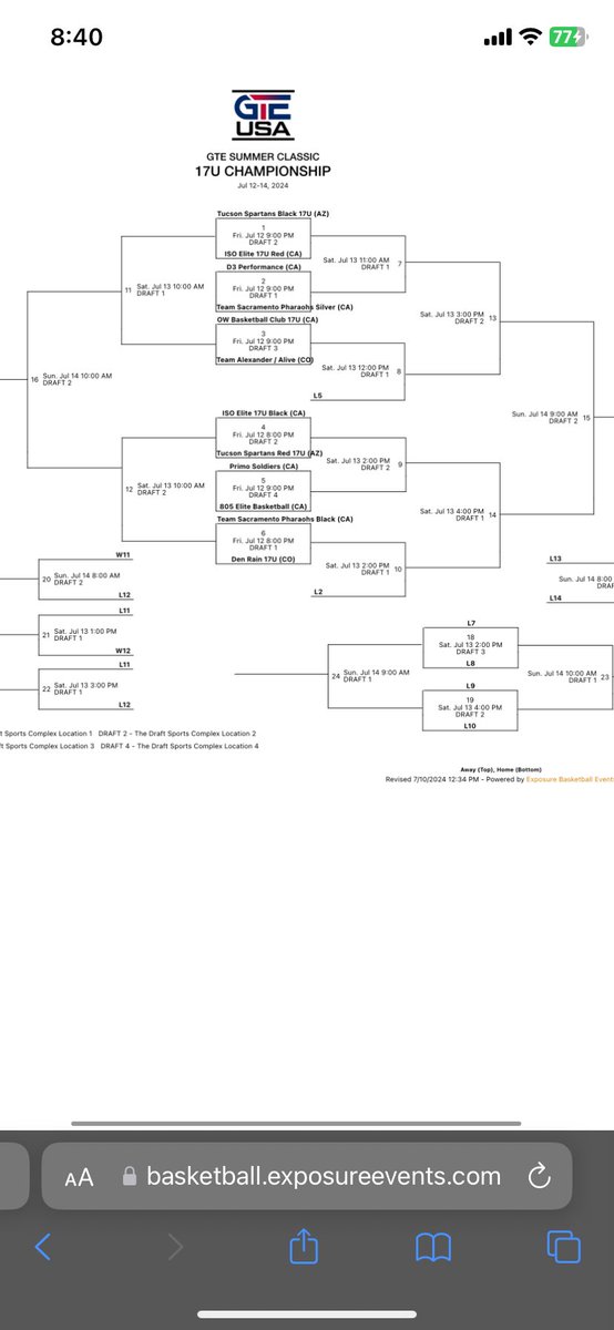 🚨 LIVE PERIOD WEEKEND 🚨 

So excited for our guys to be participating in the first live event in 805 Elite history. We will be traveling down to Corona tomorrow for 6 games July 12-14th playing in front of college coaches. Excited for the opportunity and to put on for the 805!