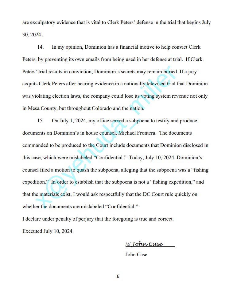 BehizyTweets's tweet image. As you can see, Dominion and the Colorado election officials are fighting tooth and nail to stop the public from seeing the code inside their software

@yehuda_miller obtained the court records from the Tina Peters trial which is set to start later this month