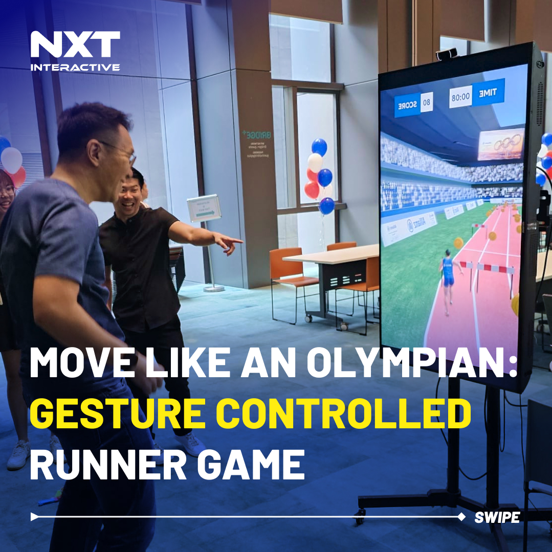 nxt_interactive's tweet photo. 🏃‍♂️✨ Get ready to run, jump, and dodge with your gestures! Experience the future of gaming with our new gesture-based runner game. Dive into immersive adventures and control your character like never before.

#GestureGaming #RunnerGame #NextGenGaming #InnovationInPlay https://t.co/xxYm7xRbVX