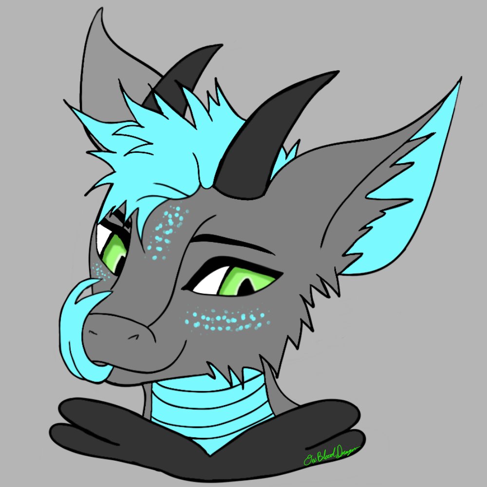 OxBloodDragon's tweet photo. @TheKarelia Still in the process of making a reference sheet, but since it's a head giveaway, this is what I got 😅 https://t.co/CbEuxVH7hf