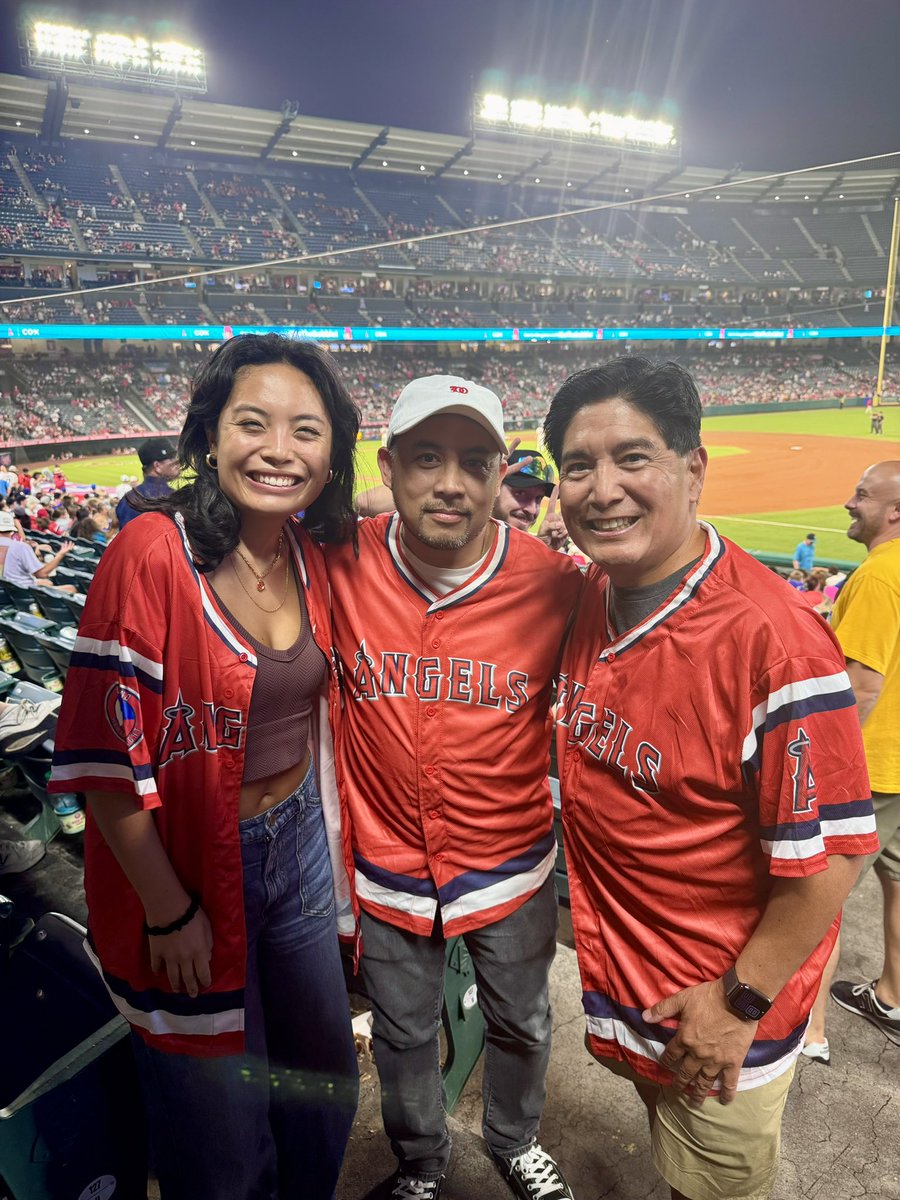 Here for Filipino Heritage Night at Angels stadium. Honored to say hi to <a href="/djeman/">DJ E-Man</a> with my daughter!