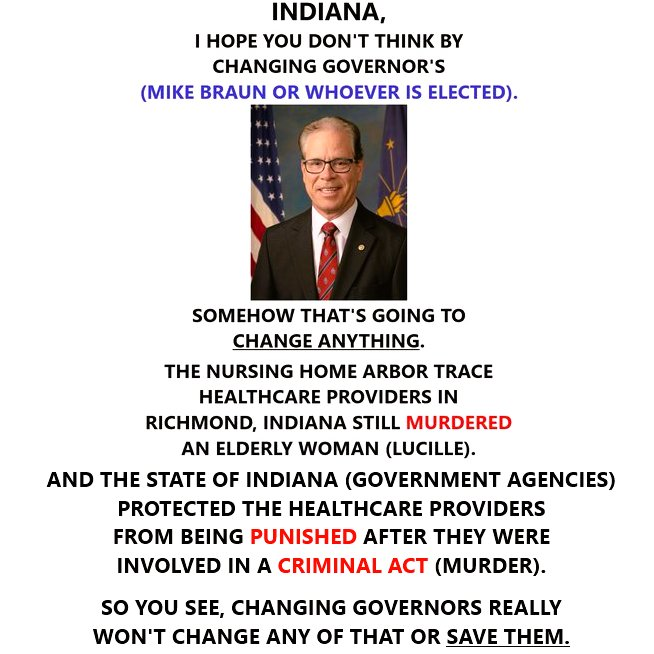 AFL52042243's tweet image. #PublicKnowledge /SENATOR JEFF RAATZ INDIANA STATE REPUBLICAN DISTRICT 27/INDIANA STATE REPRESENTATIVE BRADFORD BARRETT DISTRICT 56/INDIANA INTERNAL AFFAIRS COMPLAINT OFFICE-7/INDIANA CROSSROADS OF AMERICA-7
____________________________________
CHANGING GOVERNORS 
WON'T SAVE YOU!