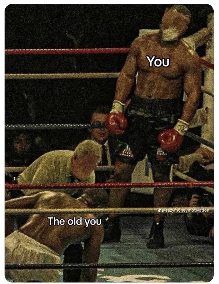 RiskOn47's tweet photo. To become the new version of yourself, you must beat the old one in you. 
#patience #discipline #consistency https://t.co/yaMTsGaJfh