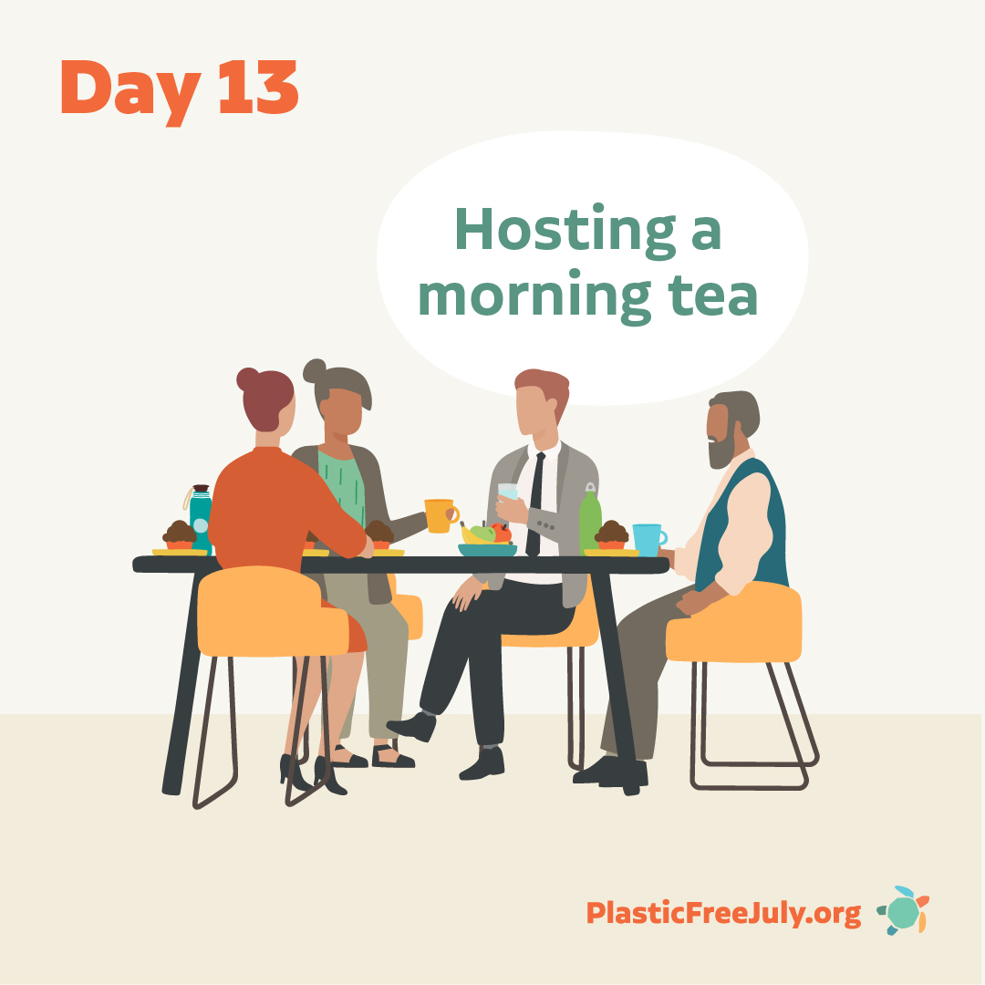 PlasticFreeJuly's tweet image. DAY 13:  Across the globe, communities are inspired by the Plastic Free Morning Tea: a popular way of making and sharing food, fun and conversations about plastic free solutions.

Have you hosted a plastic-free event?

plasticfreejuly.org/campaigns/plas…

#PlasticFreeJuly #ChooseToRefuse