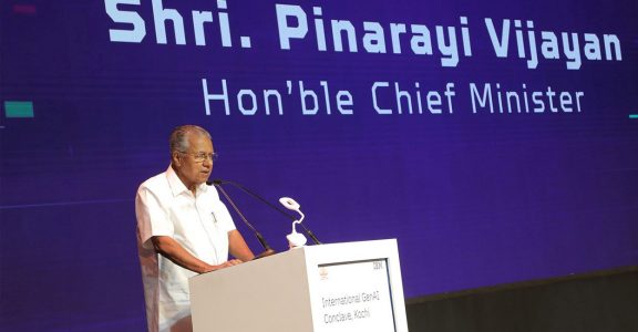 UpendrraRai's tweet photo. On India's #FirstInternational Gen #AIConclave, #Kerala CM @pinarayivijayan says, "This is a stepping stone towards elevating Kerala into the hub of generative AI in the country as we explore AI's transformative potential and its impact on our society and economy. Kerala is providing platforms for emerging talents, enabling innovation and entrepreneurship. The government of Kerala has pioneered all industries and policies that prioritise AI-based industries. Alongside bringing the world of AI to Kerala, we also hope that this convoy will pave the way for our industry's policy to get global attention in the immediate future."