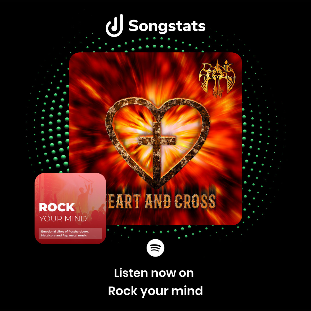 @cynikscald Aww yeah!! Your track "Heart and Cross" was added to 'Rock your mind' with over 7634 Followers on Spotify!
