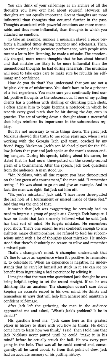 Powerful anecdote on mastering the mental game from golf legend Jack Nicklaus.

A glimpse into the champion's mindset: