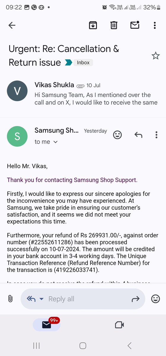 007shukla's tweet photo. @SamsungIndia @SamsungMobile @SamsungNewsIN- Seems Samsung team isn't in sync,it clearly shows how #Samsung is doing dictatorship
@PMOIndia @HMOIndia - Instead of promoting this kind of company in #Bharat please take strictaction against them because theydon't have any cx empathy https://t.co/g0jALD3zHL