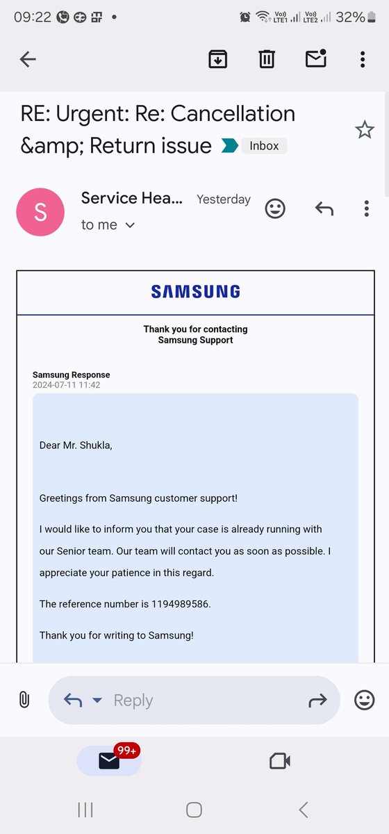 007shukla's tweet photo. @SamsungIndia @SamsungMobile @SamsungNewsIN- Seems Samsung team isn't in sync,it clearly shows how #Samsung is doing dictatorship
@PMOIndia @HMOIndia - Instead of promoting this kind of company in #Bharat please take strictaction against them because theydon't have any cx empathy https://t.co/g0jALD3zHL