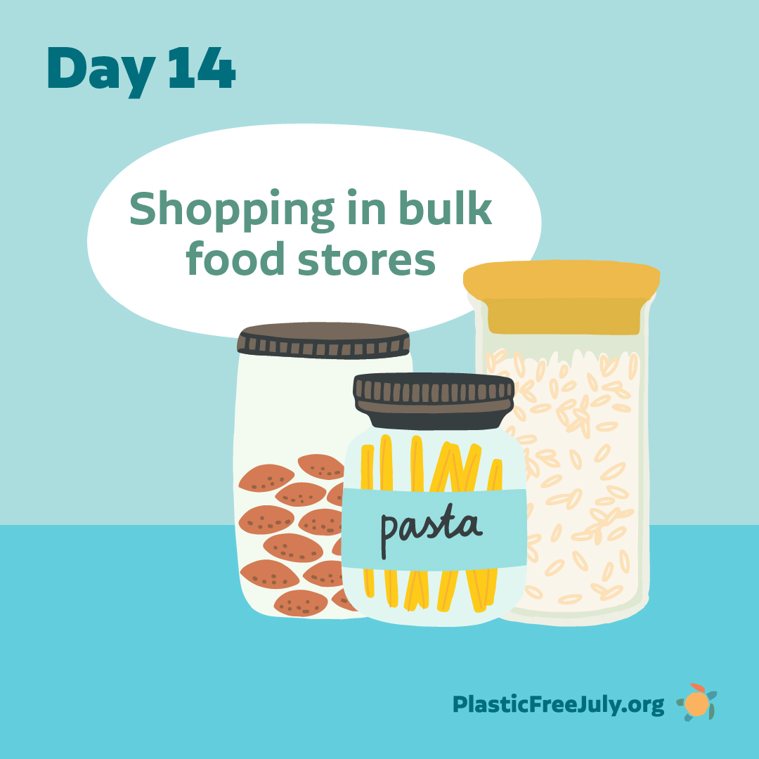 PlasticFreeJuly's tweet image. DAY 14: Bulk Food Shopping! 🫘Often pre-packaged food and drinks can be avoided by shopping at a bulk food store or choosing the loose option at the grocery store. 🌱

For more info, please visit our website -
plasticfreejuly.org/get-involved/w…

#PlasticFreeJuly #ChooseToRefuse