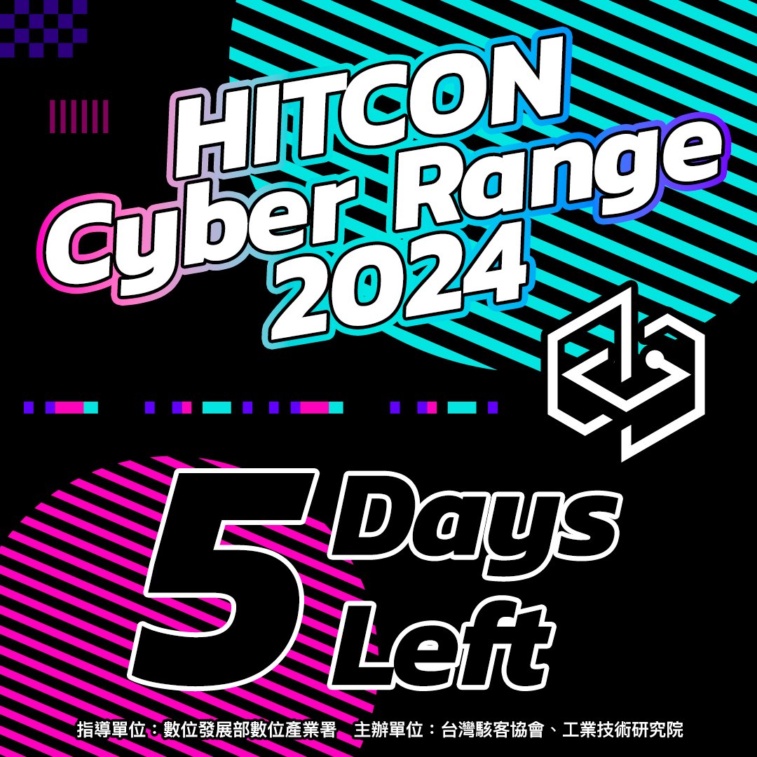 [HITCON Cyber Range 2024! Registration Countdown: 5 Days Left]

✨Attention cybersecurity elites! HITCON Cyber Range 2024 registration closes in 5 days!✨
Are you ready for Taiwan's most extreme blue team security challenge?
Don't miss out on this year's event designed for
