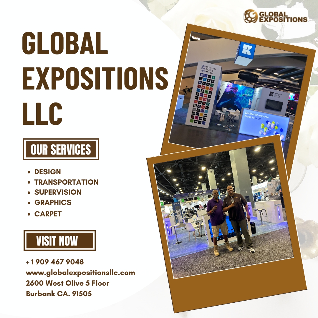 🌟 Exciting News from Global Expositions LLC! 🌟

#Tradeshowsolutions #laborcompany #GlobalExpositionsLLC #EventPlanning #TradeShow #ExhibitionDesign #EventServices #BurbankEvents #EventLogistics #BrandImpact #exhibitionbooth #booth #exhibit #tradeshow