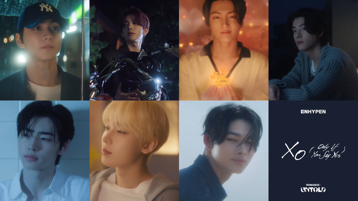 enhypenupdates's tweet photo. We've finally said 'YES' to the unknown as the music video for 'XO (Only If You Say Yes)' has just been released! Our seven crowned vampires truly never fail to amaze us with their astounding artistry and phenomenal talent! 💌

Views: 14M | Likes: 750K
🔗 https://t.co/k9hOpqIr58

XO OUT NOW
#ENHYPEN #ROMANCE_UNTOLD #ROMANCE_UNTOLD_OutNow #ENHYPEN_XO #OnlyIfYouSayYes @ENHYPEN_members @ENHYPEN