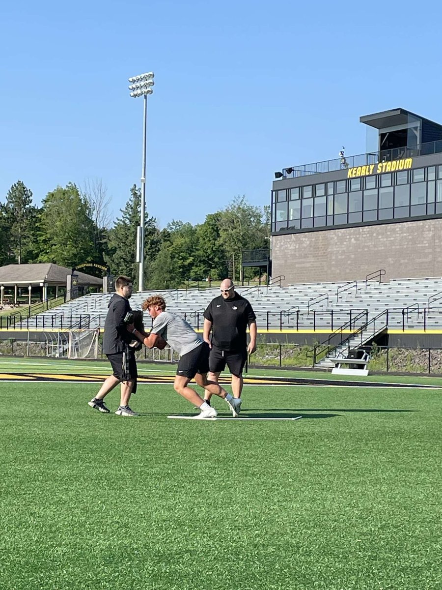 Had a great visit with coach  <a href="/Philbrath/">Phillip Milbrath</a> and coach <a href="/DanMettlach/">Dan Mettlach</a> up at Michigan Tech. I am very grateful for the opportunity to come and meet the staff and tour the facilities on campus!