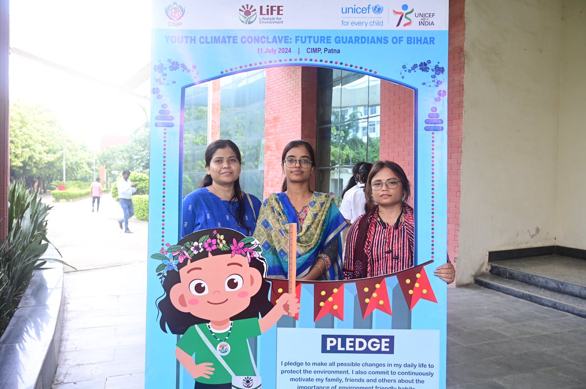 UNICEF India (@unicefindia) on Twitter photo Together with Govt of Bihar, <a href="/DEFCCOfficial/">Department of Environment, Forest & Climate Change</a>, and <a href="/CimpMedia/">Chandragupt Institute of Management Patna (CIMP)</a>, UNICEF hosts the Youth Climate Conclave in Bihar, bringing together young voices of change.
UNICEF Youth Advocate Kartik <a href="/voicetopeople/">Kartik Verma</a> spoke to his peers about how individuals can create a larger ripple effect to Together with Govt of Bihar, <a href="/DEFCCOfficial/">Department of Environment, Forest & Climate Change</a>, and <a href="/CimpMedia/">Chandragupt Institute of Management Patna (CIMP)</a>, UNICEF hosts the Youth Climate Conclave in Bihar, bringing together young voices of change.
UNICEF Youth Advocate Kartik <a href="/voicetopeople/">Kartik Verma</a> spoke to his peers about how individuals can create a larger ripple effect to