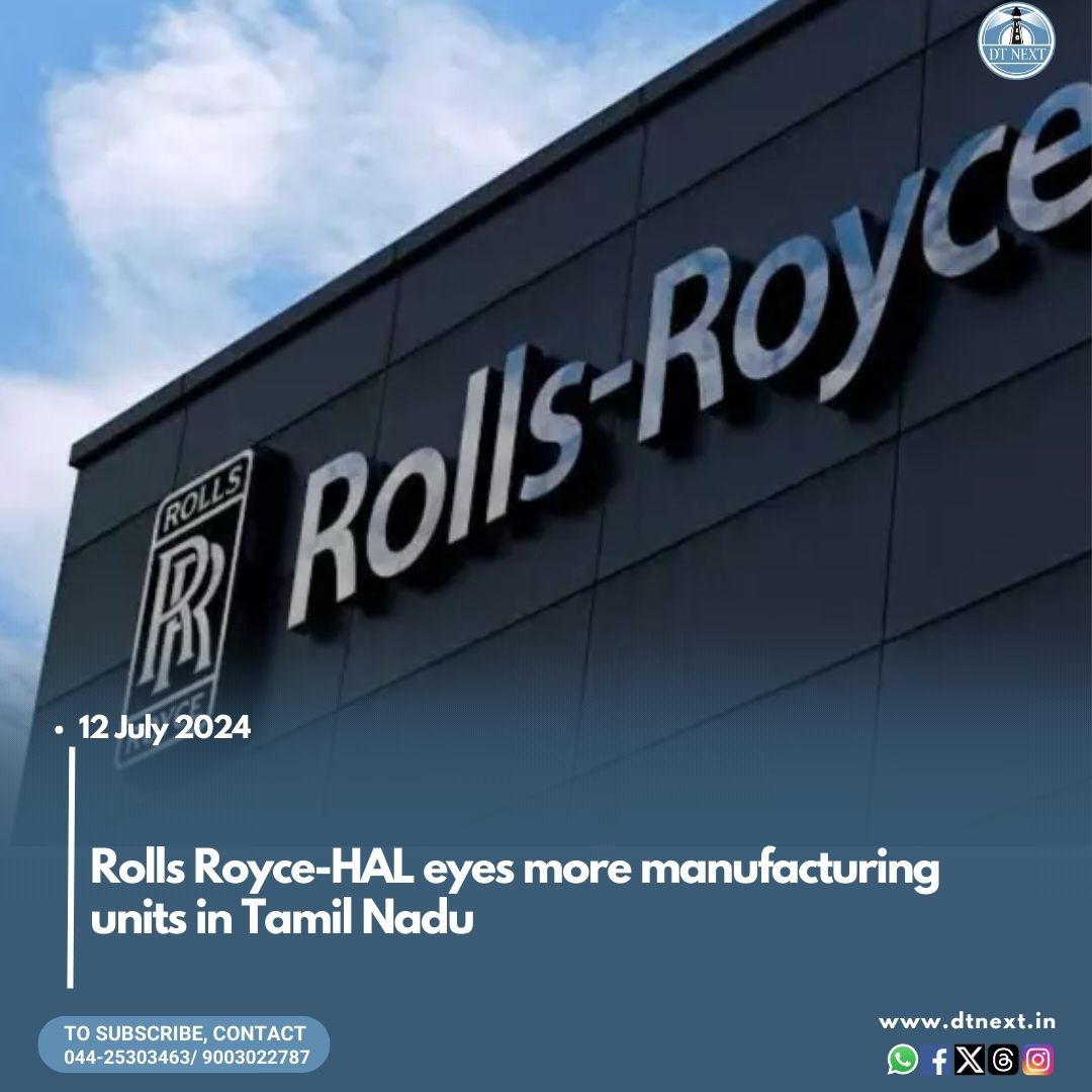 dt_next's tweet photo. The International Aerospace Manufacturing Pvt Ltd (#IAMPL), a joint venture of #RollsRoyce and Hindustan Aeronautics Ltd (#HAL), has decided to explore possibilities to expand its #manufacturingunits in #TamilNadu.
🖊️@nanasaiin
Read:
https://t.co/P1fr9bUl3d
#dtnext https://t.co/c51m7PCoCo