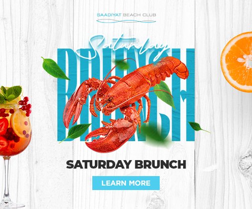 Whether you're looking for a leisurely start to your weekend or a delightful gathering with friends and family, the Saturday Brunch at  <a href="/SaadiyatBC/">Saadiyat Beach Club</a>  offers the perfect setting to relax, unwind, and savor the flavors of the weekend.

Details: shorturl.at/SXycN