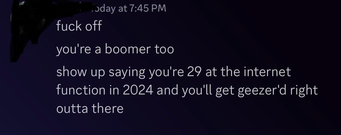 need_sprite's tweet image. if anyone calls me an old geezer on god im ending my shit right then and there