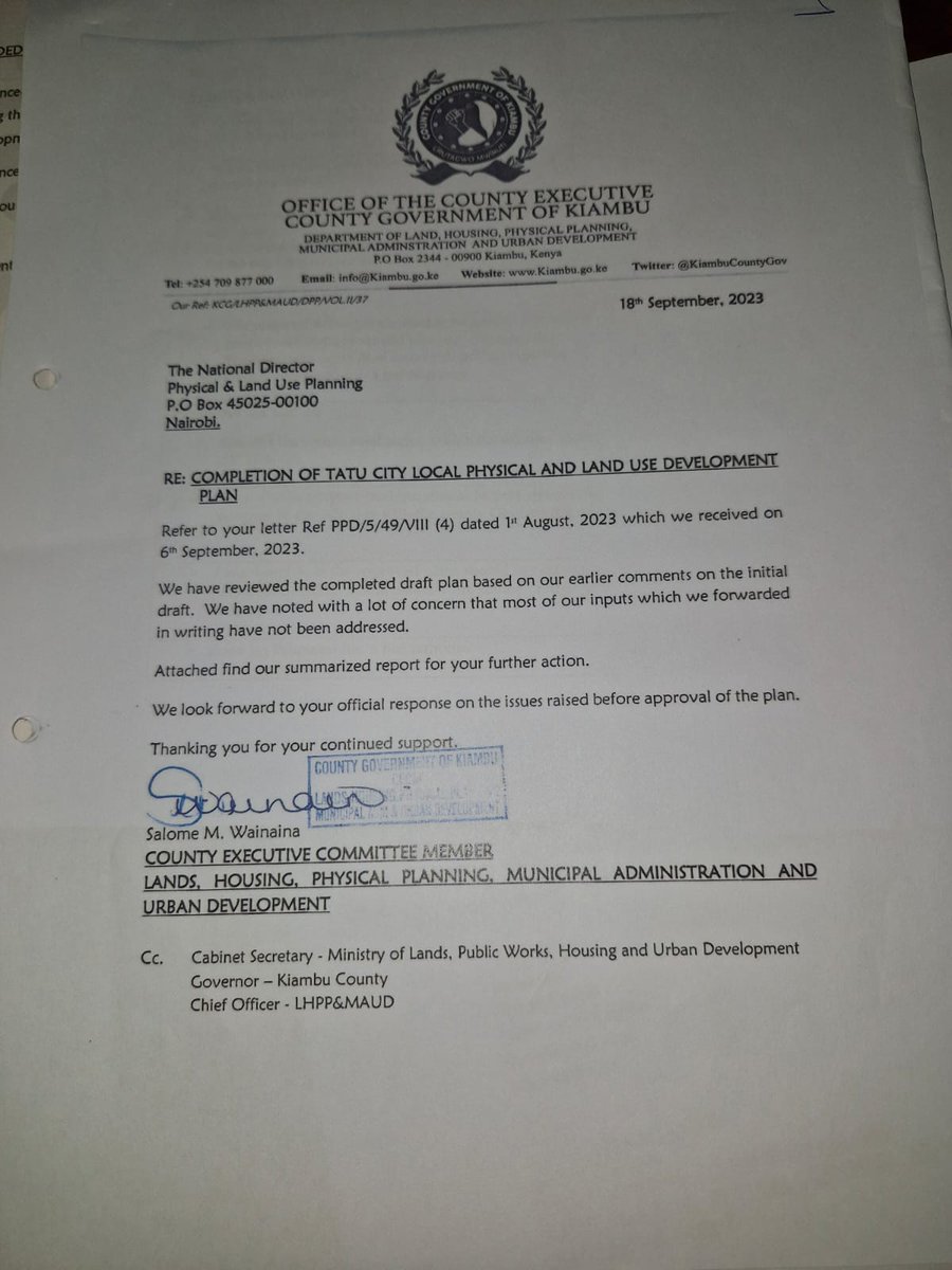Muthonikate1's tweet photo. Protecting 500 acres from Tatu City isn't just about landβit's about safeguarding the quality of life and future prosperity of Kiambu County residents under Governor Wamatangi's leadership. #TatuSurrenderLand
Kiambu County Government
TatuCity Surrender PublicLand https://t.co/q6Z8Avj0Cy