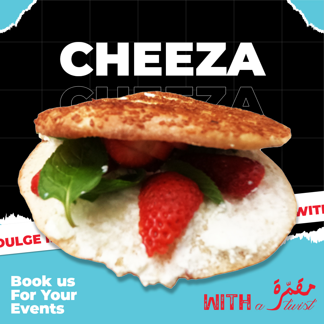 M2amara's tweet image. غنج حالك بلذّة مشبعة مع تشيزا
بتلاقي مزيج جبنة سايح ولذيذ مع فريز 🥯🧀🤤

Indulge in the ultimate savory delight with our Cheeza, 
Creating an irresistible fusion of cheese flavor with strawberry 🥯🧀🤤

#مقمّرة_مع_شعطة

#m2amarawithatwist #Yum #chocolate #cheese #delicious