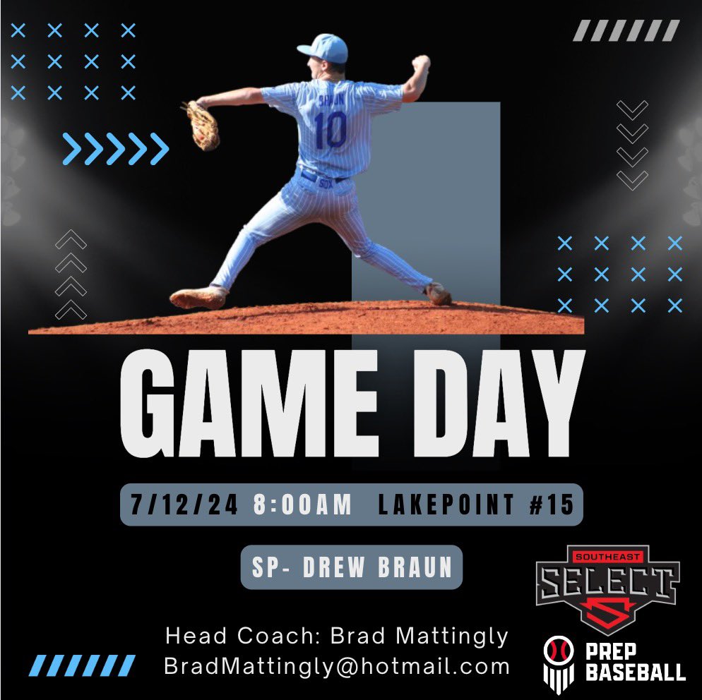 Kentuckiana Blue Sox 2025 (@sox_2025) on Twitter photo Rise and shine Friday game day! <a href="/DrewBraun19/">Drew Braun</a> on the hill for game 2 of the <a href="/PBRTournaments/">Prep Baseball Tournaments</a> Southeast Select <a href="/LakePointSports/">LakePoint Sports</a> <a href="/MaleHSBaseball1/">Louisville Male Baseball</a> Rise and shine Friday game day! <a href="/DrewBraun19/">Drew Braun</a> on the hill for game 2 of the <a href="/PBRTournaments/">Prep Baseball Tournaments</a> Southeast Select <a href="/LakePointSports/">LakePoint Sports</a> <a href="/MaleHSBaseball1/">Louisville Male Baseball</a>