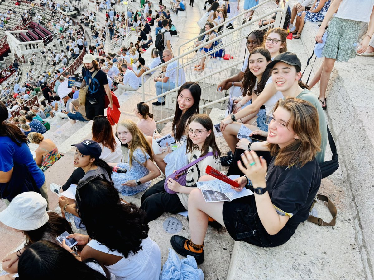 Last night at Arena di Verona watching Aida #STAHSinItaly🎵