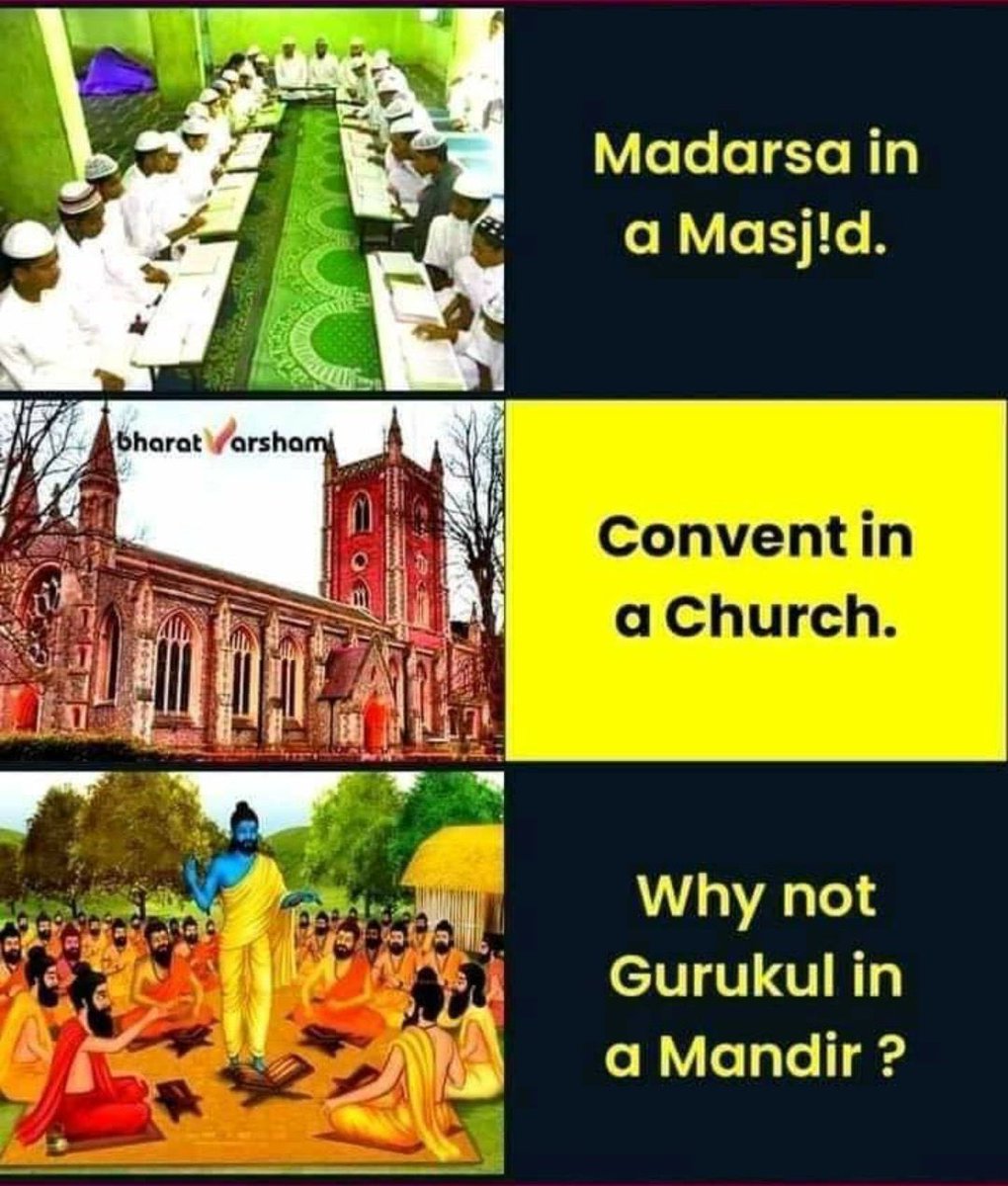 SheetalPronamo's tweet photo. We need to Free our temples from Endowment dept or need to see other way out to start Gurukuls managed by Mandir Management 

The donations made to Hindu Mandirs runs in crores and it needs to be utilised for our community 

Don't you think for holistic approach we should start Gurukul in Mandir ?