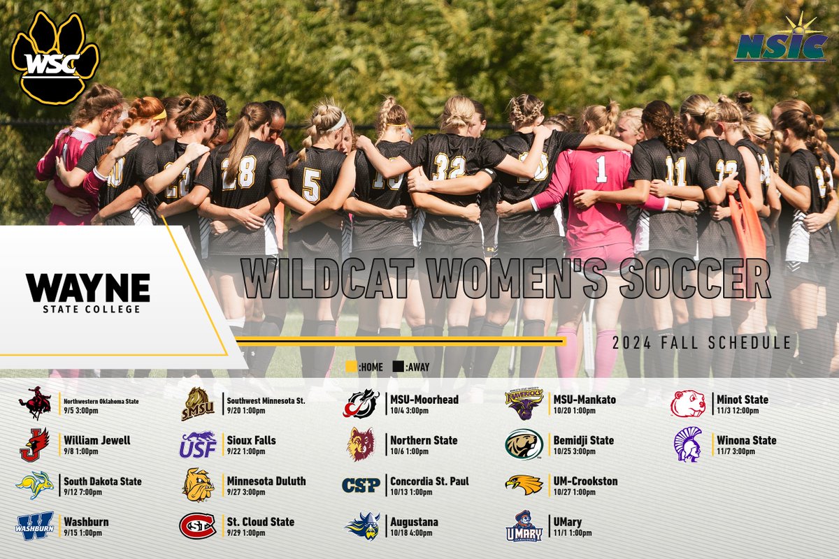 WayneStSoccer's tweet photo. 8 weeks until our first non-conference game! It is the perfect time to announce our 2024 schedule! #GoCats #STRONG ⚽️🐱 https://t.co/ToI8oJDrpz
