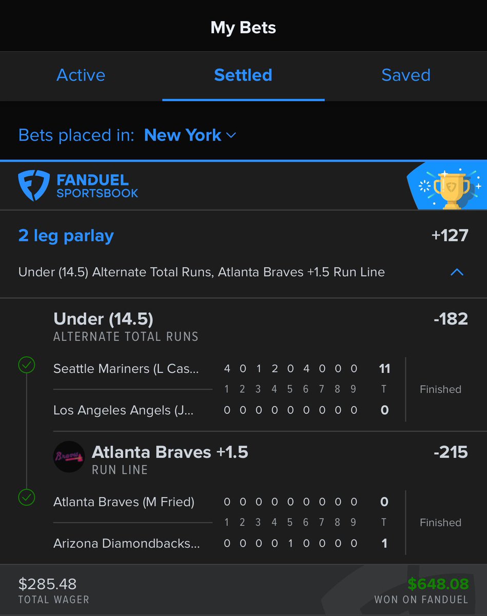 iiLocksmith's tweet image. 3-3 yesterday 

#sports #gamblingx #sportbetting #sportsbettingtwitter #fanduel #DraftKings #gamblingtwitter #parlays #parlay #sportsbet #bettingodds