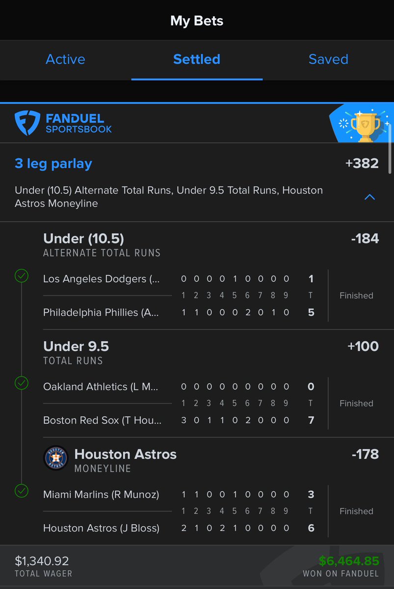 iiLocksmith's tweet image. 3-3 yesterday 

#sports #gamblingx #sportbetting #sportsbettingtwitter #fanduel #DraftKings #gamblingtwitter #parlays #parlay #sportsbet #bettingodds
