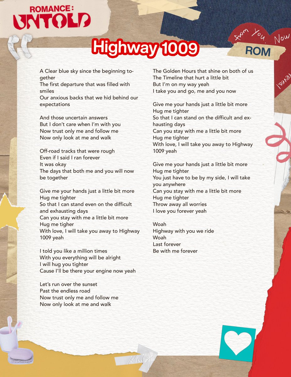 enhypenupdates's tweet photo. ENHYPEN "ROMANCE : UNTOLD"

Track 8 — Highway 1009
🔗 https://t.co/UUwBiNZp9Y

< ROMANIZATION &amp; ENGLISH >

XO OUT NOW
#ENHYPEN #ROMANCE_UNTOLD #ROMANCE_UNTOLD_OutNow #ENHYPEN_XO #OnlyIfYouSayYes @ENHYPEN_members @ENHYPEN https://t.co/o45IN7Yruj
