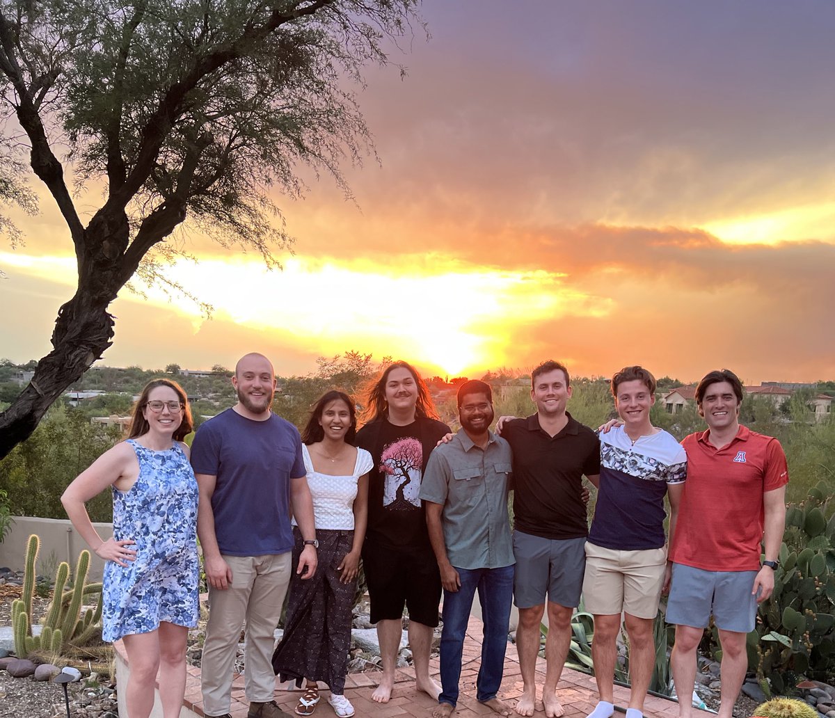 #PTL Personalized Treatment Lab dinner celebrating <a href="/js_yarrington/">Julia Yarrington, Ph.D.</a> visiting/joining. Beyond lucky to get to work with so many 10/10 humans. (Photo cred <a href="/DrEmilyBray/">Emily Bray</a>). (Missing: Zane/Angela/Alexandria~Eric)