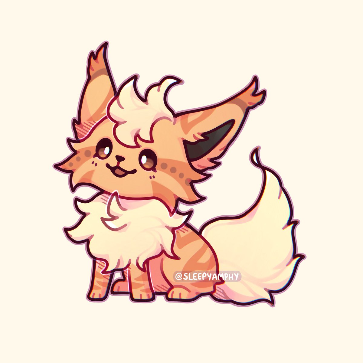 amph_ros's tweet photo. A cute Flareon named Nat for https://t.co/zPDq6BIsBf

#teamseafoam #artfight2024 https://t.co/iLzOfrrMXK