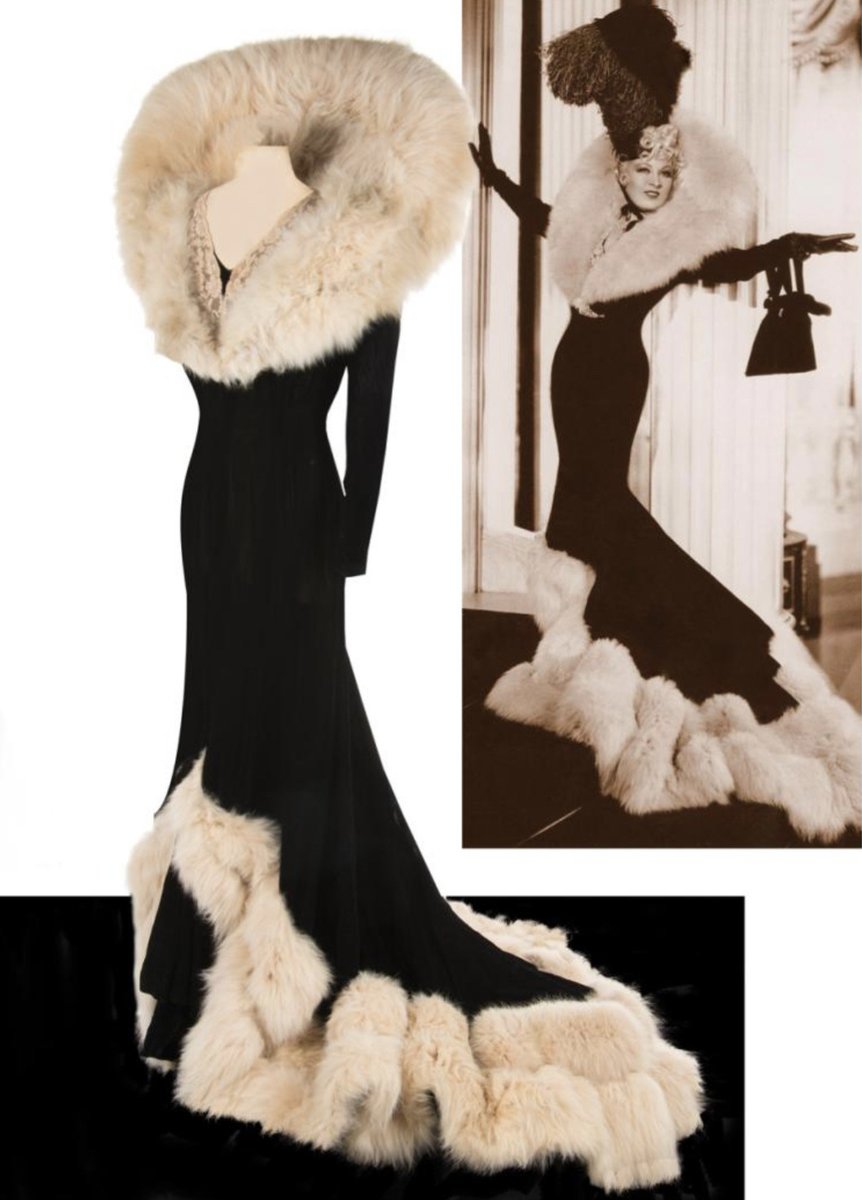 imthespecialk's tweet photo. Mae West’s velvet gown designed by Elsa Schiaparelli for “Every Day’s a Holiday” (1937) https://t.co/nik5px8kRC