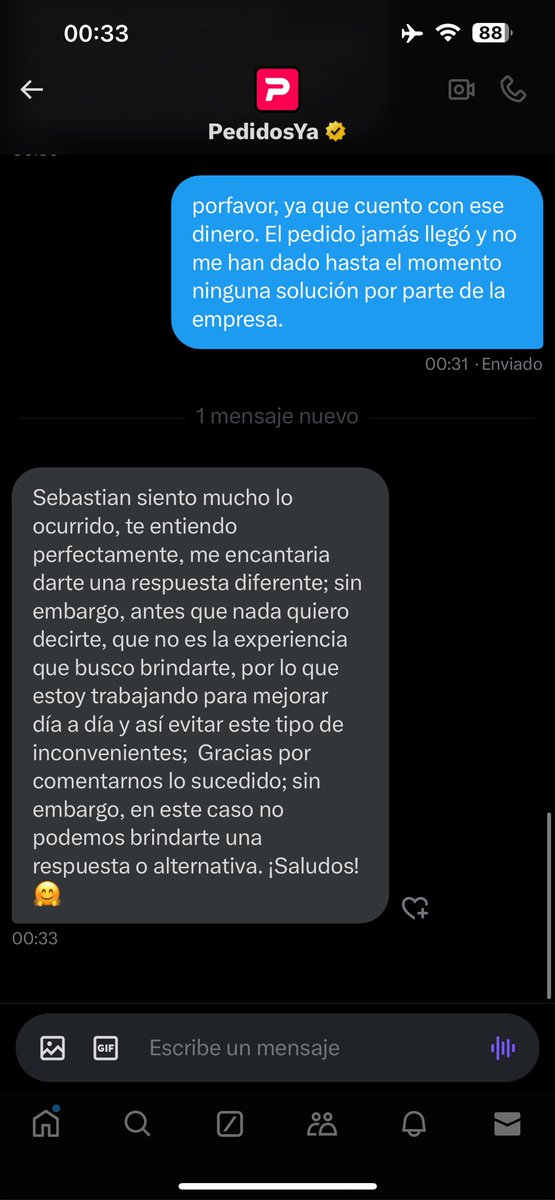 schiappacaseba's tweet photo. @pedidosya #chile totalmente estafado!! 
No hacen reembolso de un pedido cancelado por ellos el día 18 de Junio.
Me descontaron $17.660 de mi tarjeta bancaria y aún sin solución.
@SERNAC @pedidosya @SII_Chile @BancoEstado https://t.co/lKKSImNfep