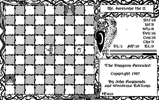 cyxodus's tweet image. Does anyone have the original source code for The Dungeon Revealed? It’s a Macintosh Plus game and was released in 1987 by John Raymonds. It’s an important game in the history of dungeon crawlers and computer gaming. #computergames #RETROGAMING #retrocomputers