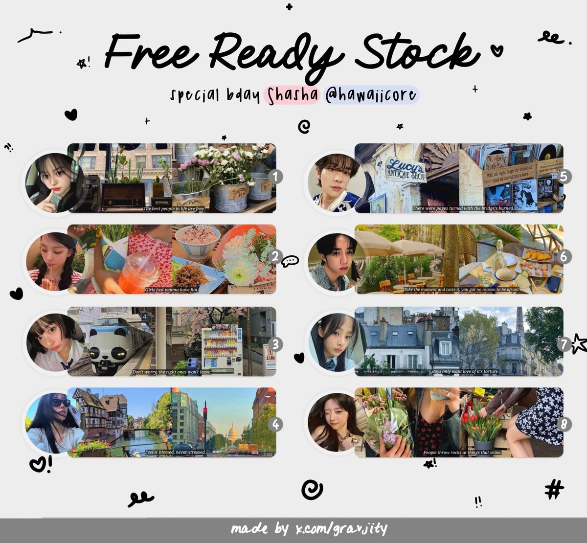 HELP RT, Thank You! 🥨

halo semuaa! hari ini aku ada FREE RS moody yang disponsorin kak Shasha, dalam rangka ulang tahunnya! #Shasha21stBirthday YAY! 🥳🎂 Layoutnya bisa di jemput via dm pukul 19.30 WIB, dengan ketentuan di bawah ini 👇🏻 

#zonauang ⭐