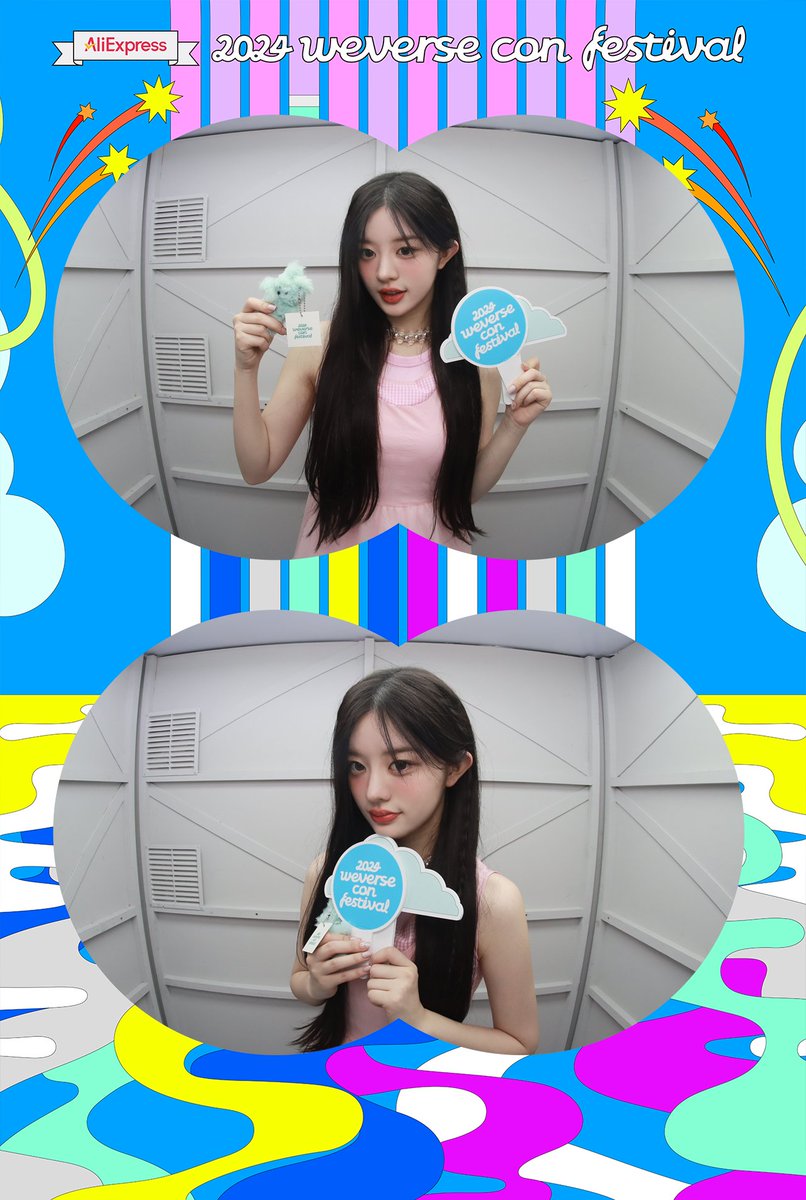 picsillit's tweet photo. ILLIT (아일릿) AliExpress 2024 Weverse Con Festival ❤ — #YUNAH and #MINJU https://t.co/rK60Tc2P5V
