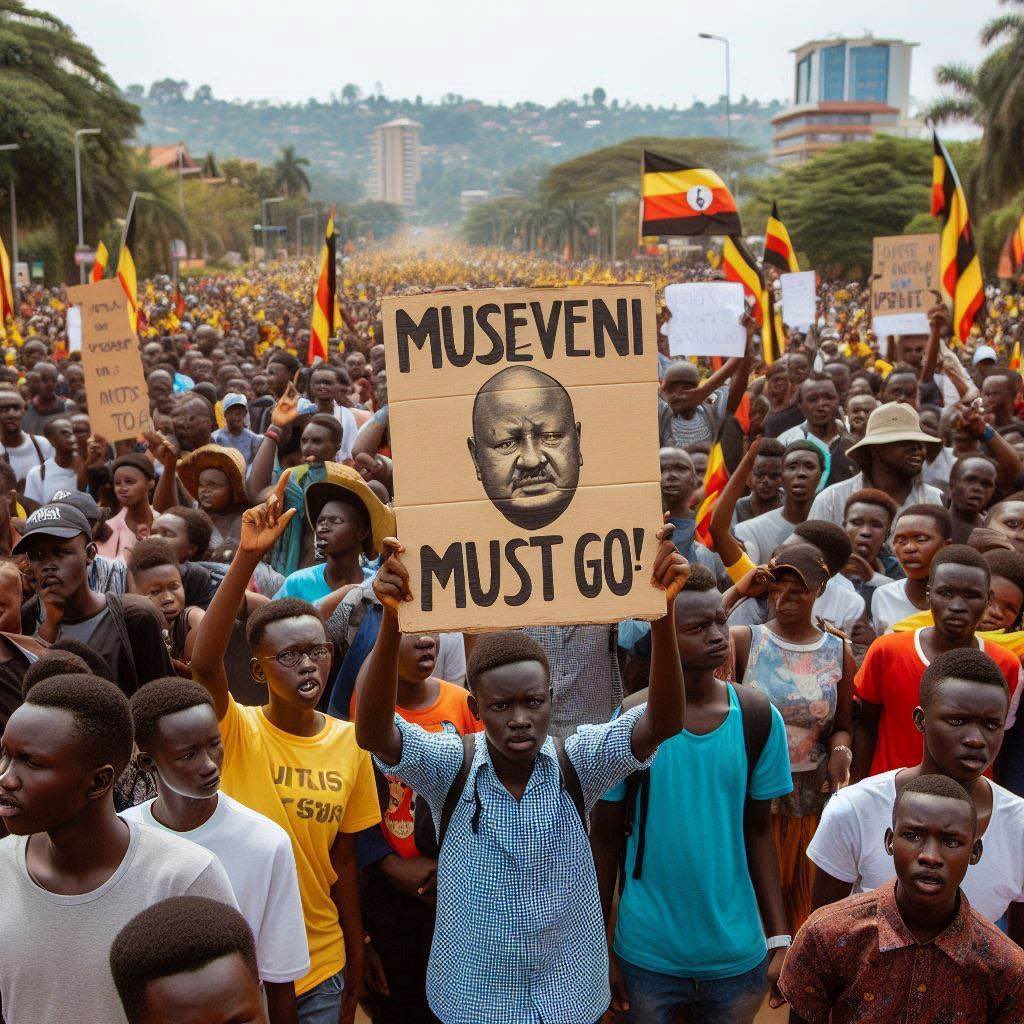 Ugandan Gen Zs  to go to the streets in a move aimed at Removing Museveni from power