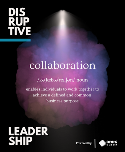OmniHRC's tweet photo. Collaboration | Disruptive Leadership

Cindy Londt, Operations Executive, selected "collaboration" as her defining word for our Leadership prog. "many stakeholders &amp; parties coming together to support individuals in their personal development."Def source: https://t.co/HtLRiBeOgY] https://t.co/fN9jY2RslV