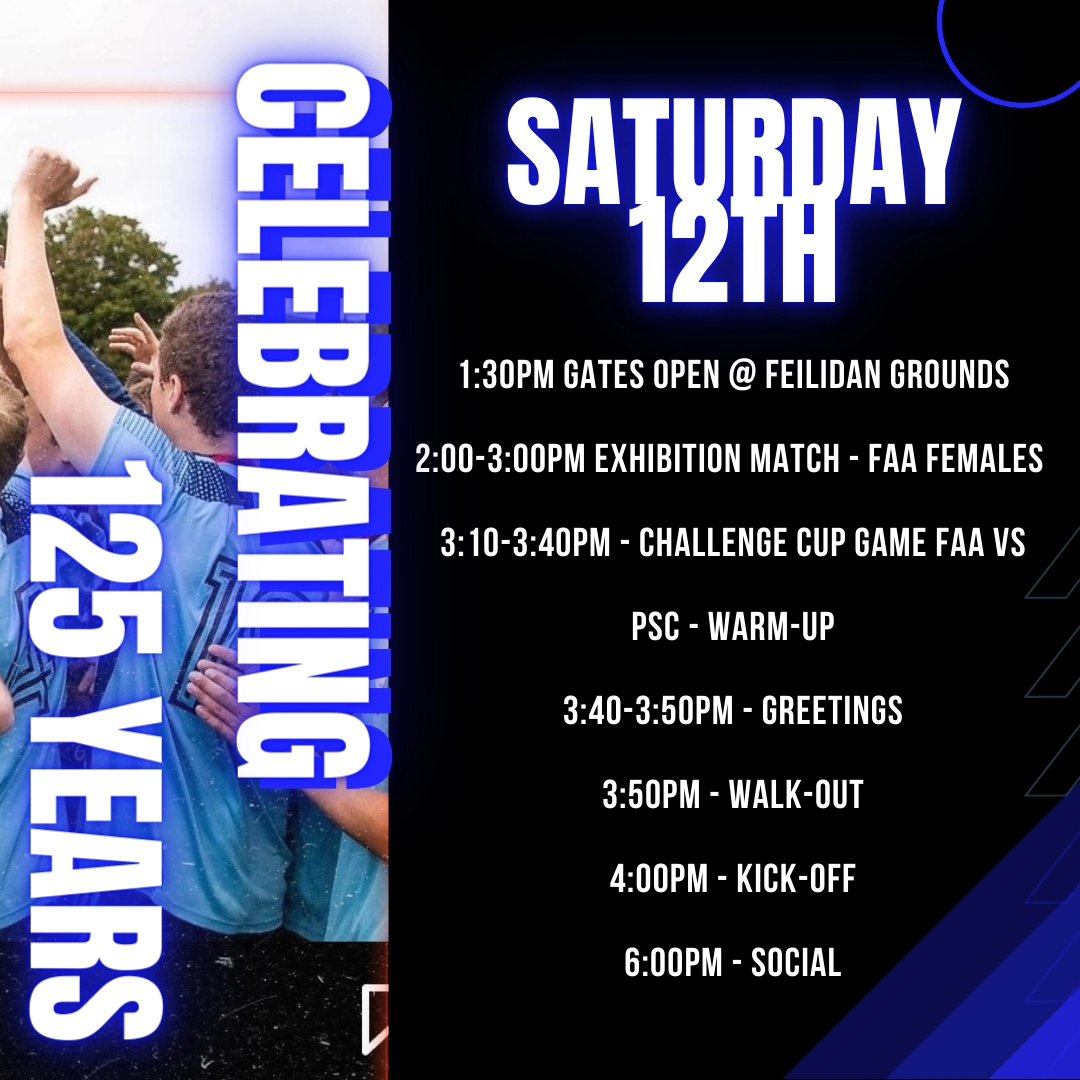 This Saturday, Feildians is celebrating their 125 anniversary! We invite all of our Feildians family to come down to Feildian Grounds and celebrate the occasion with us!